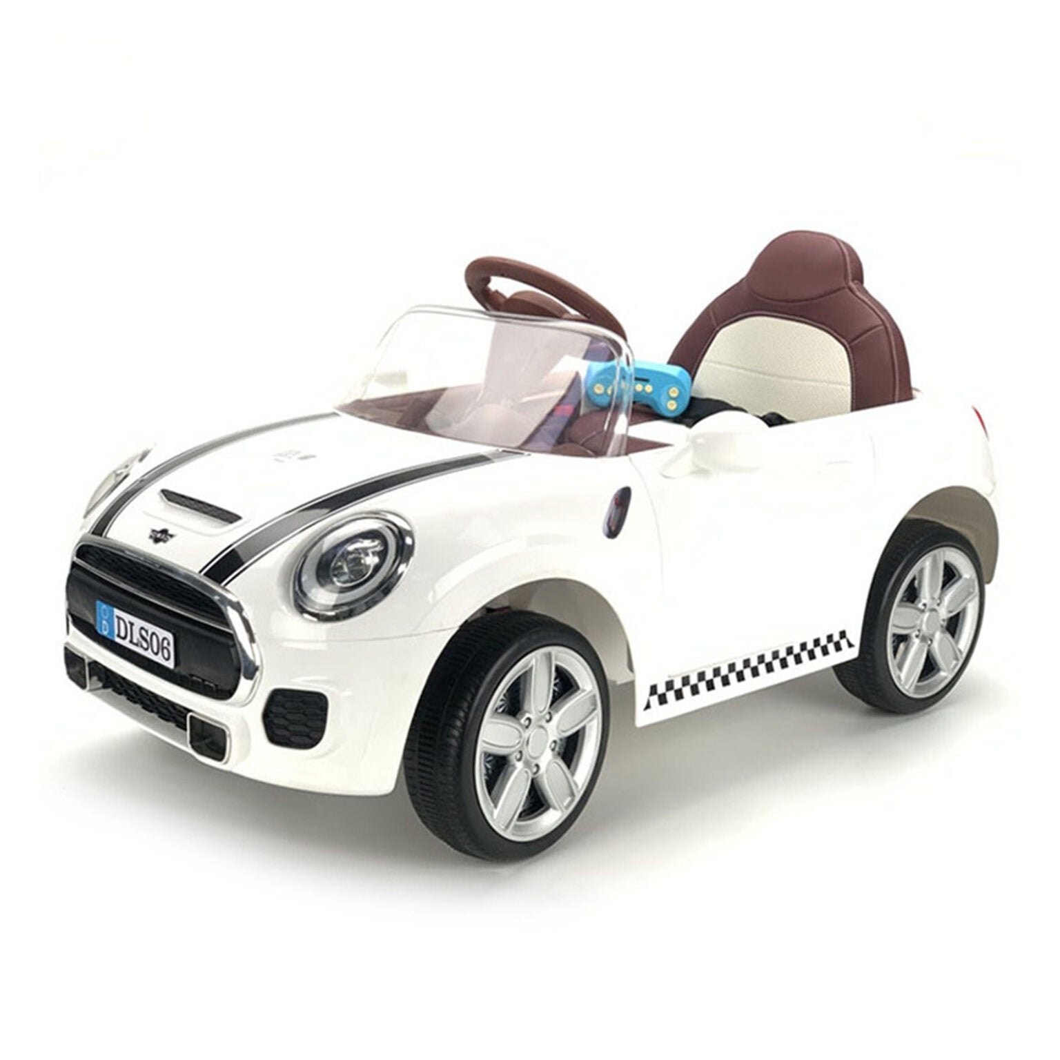 سيارة كهربائية للاطفال Mini Cooper S ميني كوبر DLS-06 – ابيض