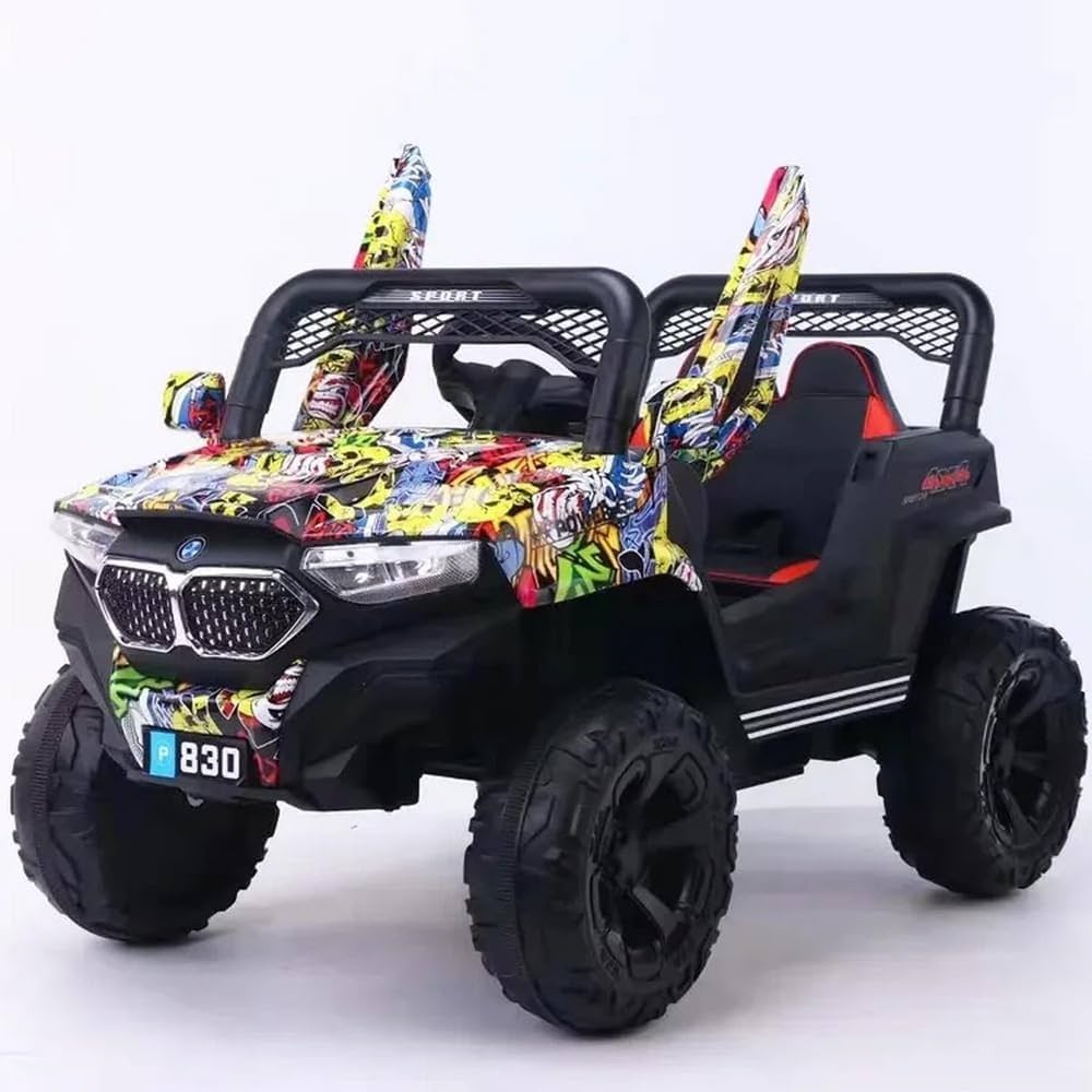 Gina Electric Rides-on Car for Kids with Remote Control - Colorful Joker - 830