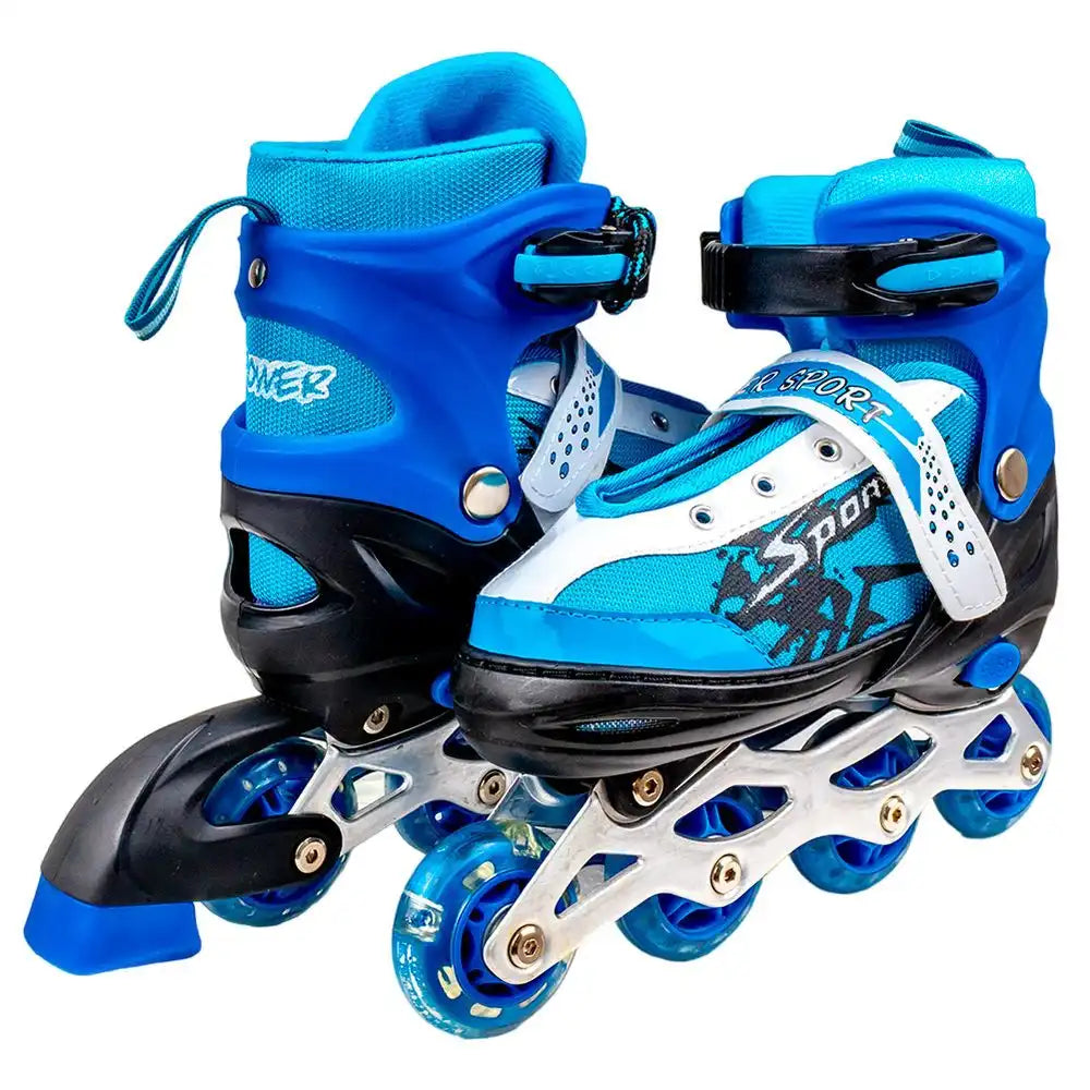 Inline Skate Blue Shoes Medium Size ( 35 to 38 ) - 961M