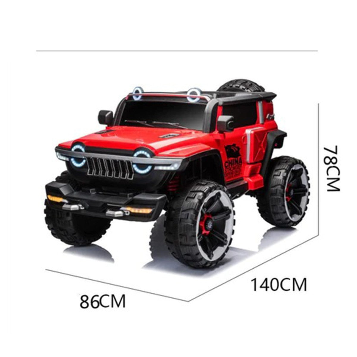 سيارة كهربائية للاطفال Hummer ريموت كنترول – احمر WN-1166
